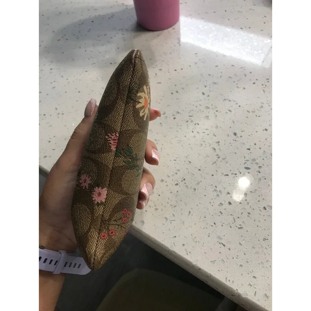 Coach floral wristlet